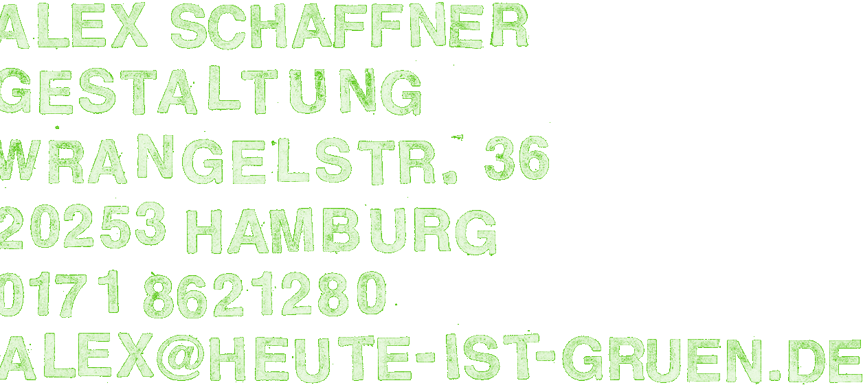 Alex Schaffner - Gestaltung